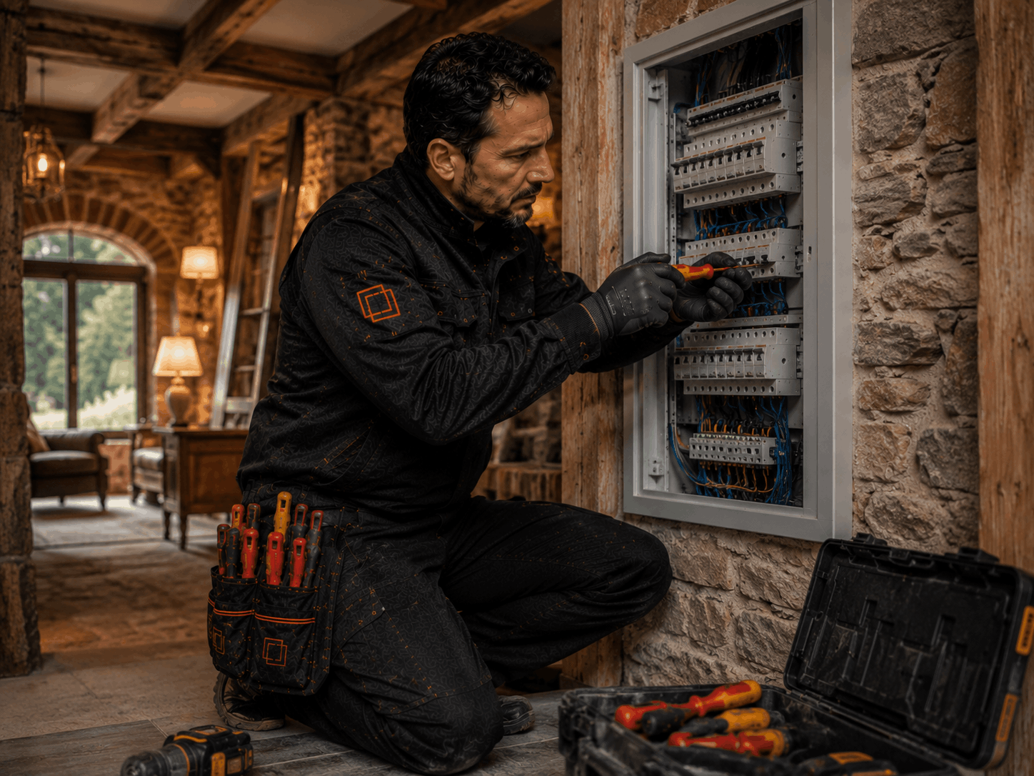 électricien wallonie rénovation ferme installation ardennes